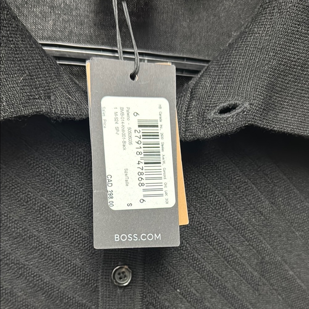 BOSS Black Long Sleeve Polo Shirt - Picture 5 of 5